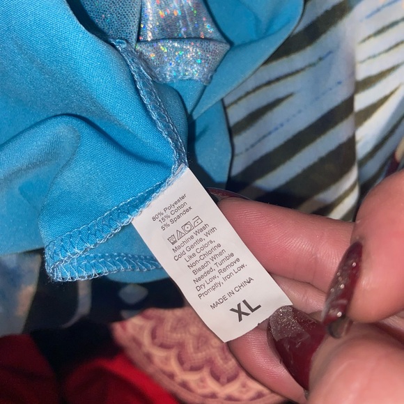 NWT-Ice Blue Holographic Rave Cami - Picture 9 of 10